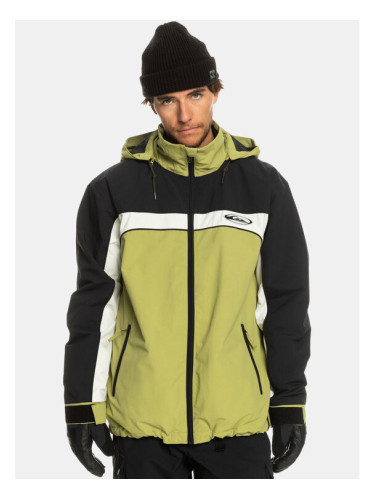 Quiksilver Скиорско яке Live Wire Snjt EQYTJ03408 Зелен Regular Fit