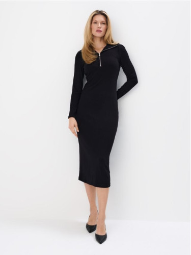 Mohito - Трикотажна миди рокля - черен