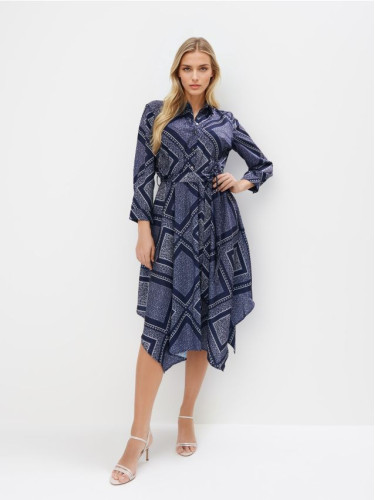 Mohito - Миди рокля тип риза - нави