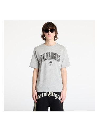 Тениска Palm Angels College Palm Slim Tee Grey Melange/ Black XL