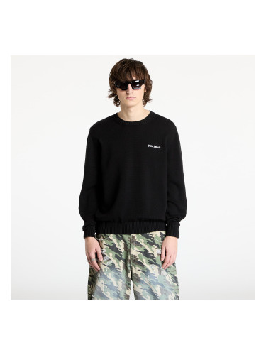 Пуловер Palm Angels Classic Logo Emb Sweater Black/ Off White M