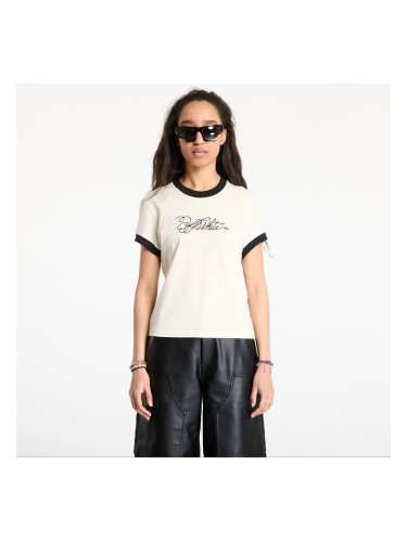 Тениска Off-White Off White Script Fitted Tee White Aspara L