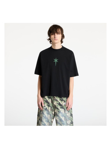 Тениска Marcelo Burlon County Goth Boxy T-Shirt Black/ Deep Green XS