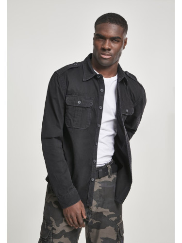 Мъжка риза в черен цвят Brandit Vintage Shirt black  