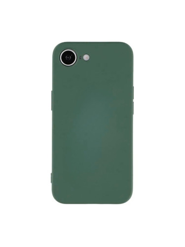 Силиконов кейс iPaky матиран, За iPhone 16e / 17e, Тъмнозелен