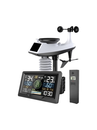 Solight TE91WiFi - Професионална метеостанция с цветен LCD, Wi-Fi Tuya