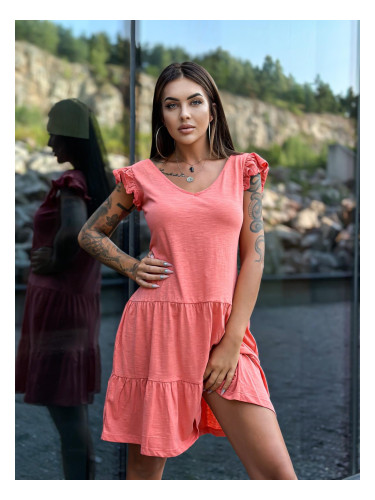 Edoti Dress with frills on shoulders