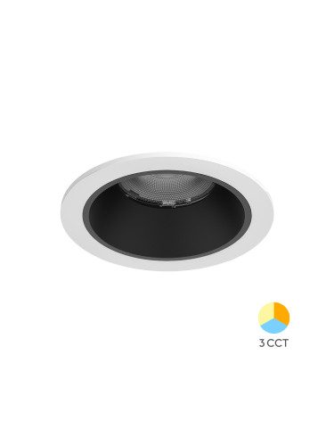 LED луна, за вграждане, 10W, кръг, 230VAC, 1150lm, 3в1 цвята, BD37-00180