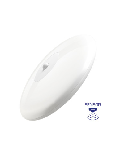 LED плафон JADE, 18W, 230VAC, 1740lm, 4000K, неутрално бял, PIR сензор за движение, IP44, BH15-01110, кръг