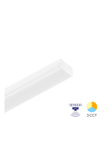 LED лампа, PROLINE, 36W, 230VAC, 4320lm, 3в1 цвята, PIR сензор за движение, IP40, 60x1190x36mm, BN20-41280