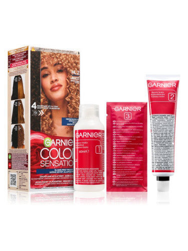 Garnier Color Sensation боя за коса за изсветляване на косата цвят HL2 Dark Brown Hair 1 бр.