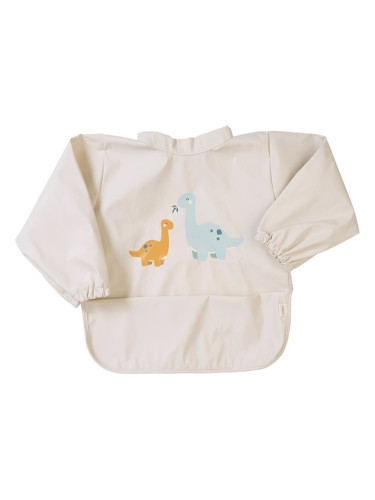 Saro Baby Waterproof Bib with Sleeves лигавник Sand 1 бр.