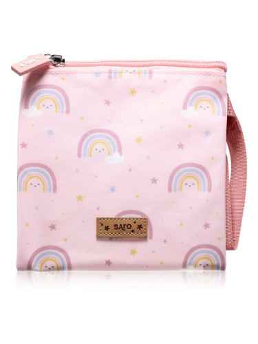 Saro Baby Sandwich Bag торбичка за закуска Pink 17,5x17,5 cm 1 бр.