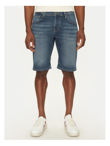 Mustang Дънкови шорти Chicago 1007754 Син Slim Fit