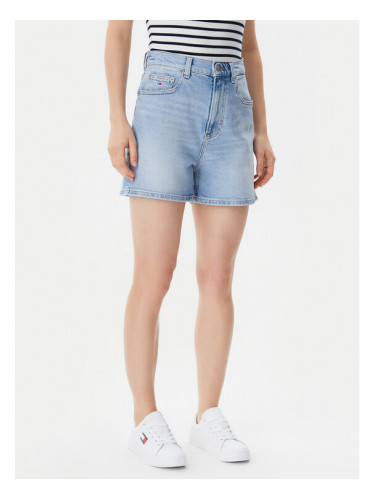 Tommy Jeans Дънкови шорти DW0DW20091 Син Mom Fit