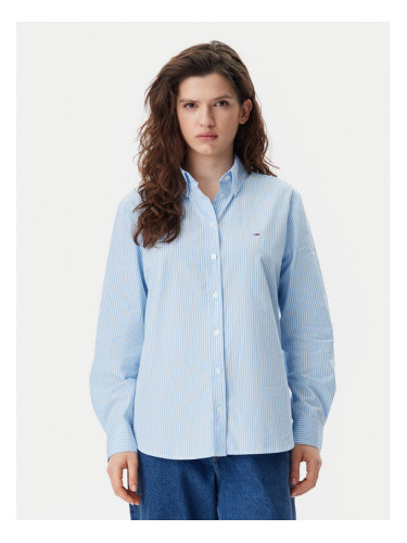 Tommy Jeans Риза DW0DW20290 Светлосиньо Regular Fit