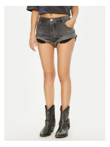 One Teaspoon Дънкови шорти Bandits 26845 Сив Regular Fit