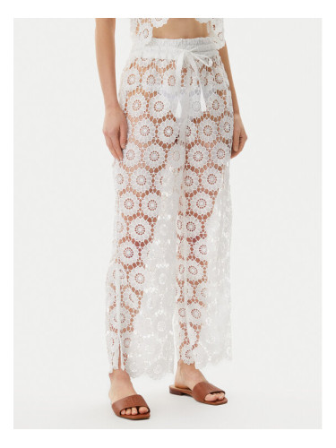 Seafolly Текстилни панталони Secret Garden 55418-PA Бял Regular Fit