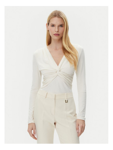 BOSS Блуза Eulori 50534546 Бежов Slim Fit