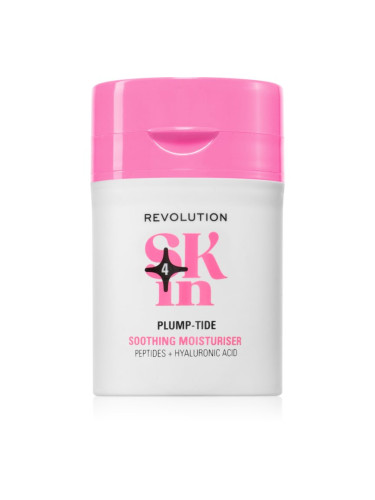 Revolution Skincare Go Gentle Peptide & Hyaluronic Acid Moisturiser крем за лице с успокояващ ефект 50 мл.