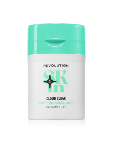 Revolution Skincare Clearly Clarify Niacinamide & IPC Clarifying Moisturiser лек подхранващ и хидратиращ дневен крем с ниацинамид 50 мл.