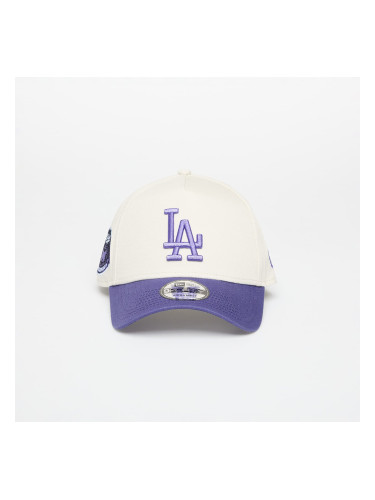 Шапка New Era Aframe MLB Ws Patch Los Angeles Dodgers Ivory/ Purple Universal