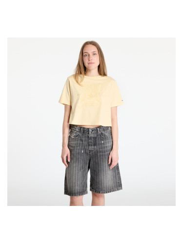 Тениска Tommy Jeans Relaxed Tonal Crew T-Shirt Yellow L
