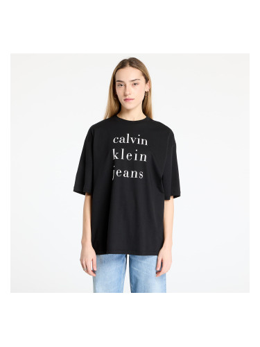 Тениска Calvin Klein Jeans Short Sleeve Logo Tee Black XS