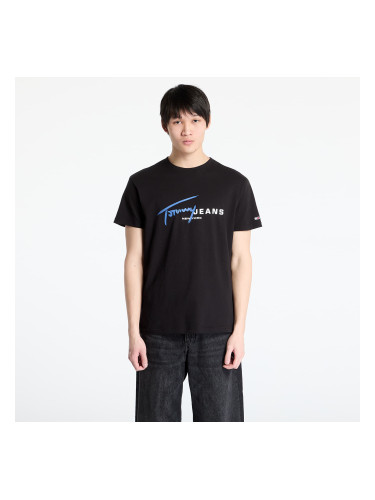 Тениска Tommy Jeans Regular Signature Dna Tee Black S