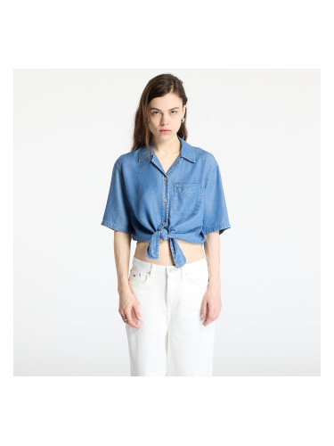 Риза Tommy Jeans Chambray Tie Shortsleeve Shirt Denim M