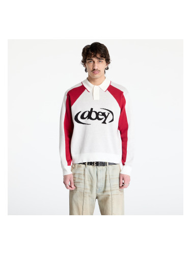 Пуловер OBEY Soccer Polo Sweater White Multi XL