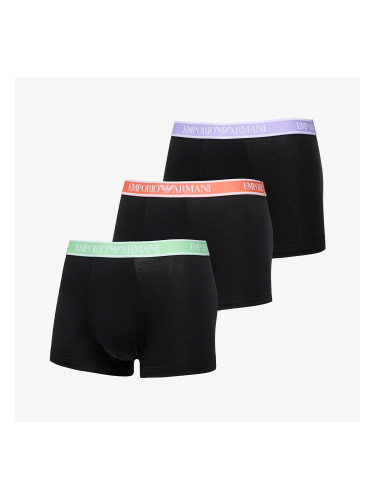 Боксерки EA7 Emporio Armani 3-Pack Trunk Black/ Black/ Black M