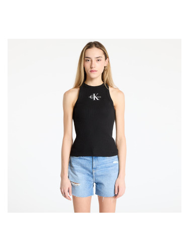 Calvin Klein Jeans Monologo Rib Tank Top Black XL