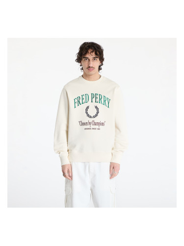 Суитшърт FRED PERRY Embroidered Champion Sweatshirt Ecru L