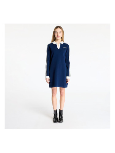 Облекло adidas Knitted Polo Dress Night Indigo/ Off White M