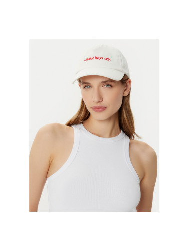 Шапка с козирка HUGO Cara 50533420 Бял