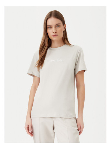 Calvin Klein Тишърт Hero Logo K20K205448 Сив Regular Fit