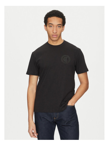 Just Cavalli Тишърт 78OAHT01 Черен Regular Fit
