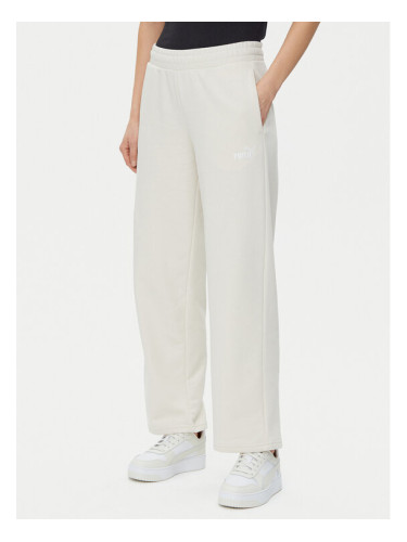 Puma Долнище анцуг Ess Small No. 1 Logo 684979 Бежов Straight Fit