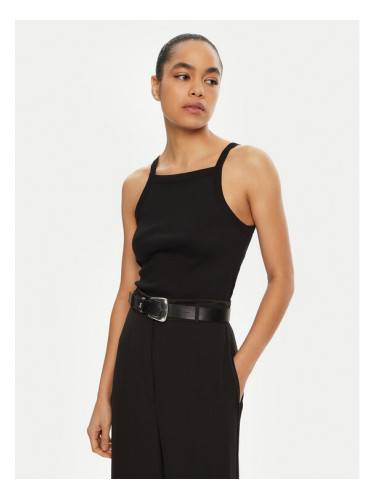 IVY OAK топ Klara Rose IO1100X2362 Черен Slim Fit