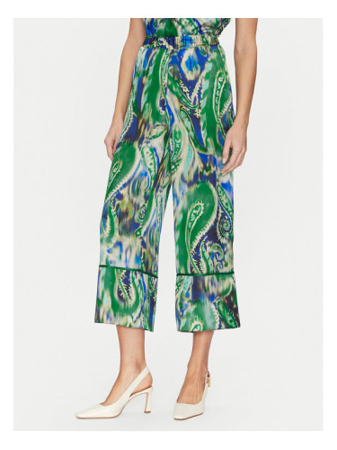 Simona Corsellini Текстилни панталони P25CPPA02501 Зелен Relaxed Fit