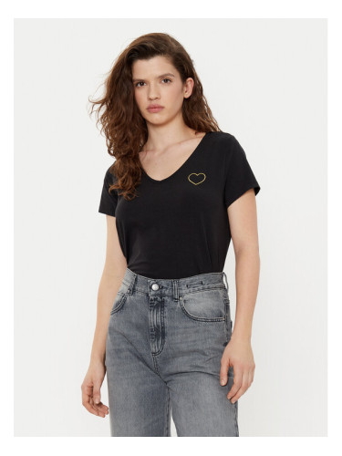 Pieces Тишърт New Billy 17102921 Черен Regular Fit