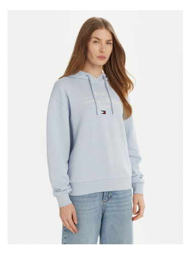Tommy Hilfiger Суитшърт Modern Script Graphic WW0WW43842 Светлосиньо Regular Fit