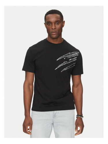 Plein Sport Тишърт SAEC MTK8019 STE001N Черен Regular Fit