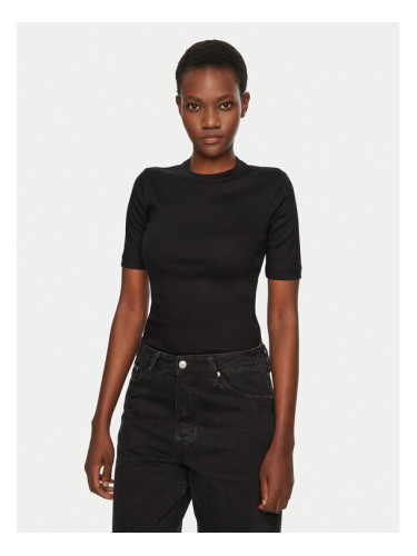 IVY OAK Тишърт Kristin IO1100X2351 Черен Slim Fit