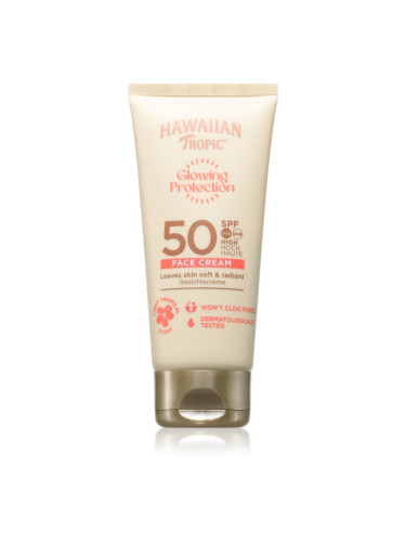 Hawaiian Tropic Glowing Protection Face Cream слънцезащитен крем за лице SPF 50 50 мл.