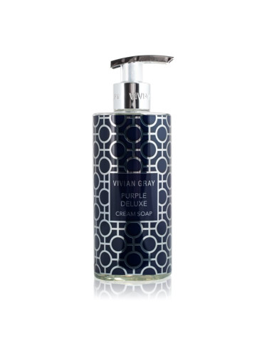 Vivian Gray Purple Deluxe Jasmine & Patchouli луксозен течен сапун за ръце парфюмиран 400 мл.