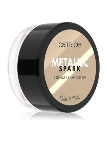 Catrice Metallic Spark кремави сенки са очи за лъскавина и блясък цвят 010 Champagne Chic 4 гр.