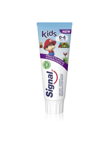 Signal Kids Fruity паста за зъби за деца 0 - 6 - Super Mario 75 мл.