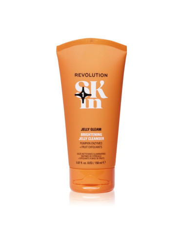 Revolution Skincare Be Bright Natural Fruit AHA Brightening Jelly Cleanser озаряващ почистващ гел 150 мл.